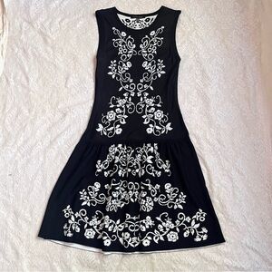 Cynthia Steffe knit patterned midi sweater dress